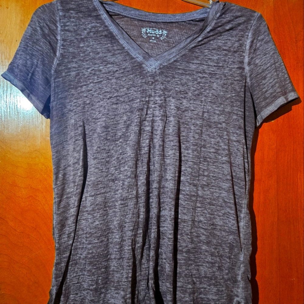 Mudd Purple Short Sleeve Relaxed T-Shirt